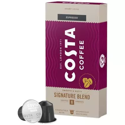 Kávékapszula, Nespresso® kompatibilis, 10 db, COSTA, "Signature Blend Espresso"
