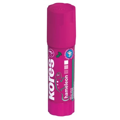Ragasztóstift, 15 g, elszíntelenedő, KORES 