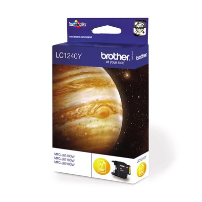 Brother LC1240Y Tintapatron Yellow 7,1 ml 600 oldal kapacitás