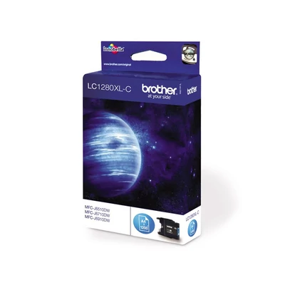 Brother LC1280XLC Tintapatron cián 13,3 ml 1.200 oldal kapacitás