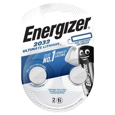 Gombelem, CR2032, 2 db, színjelző, ENERGIZER 