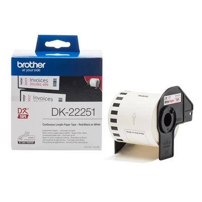 Brother DK-22251 62 mm x 15,24 m öntapadós papírszalag tekercsben