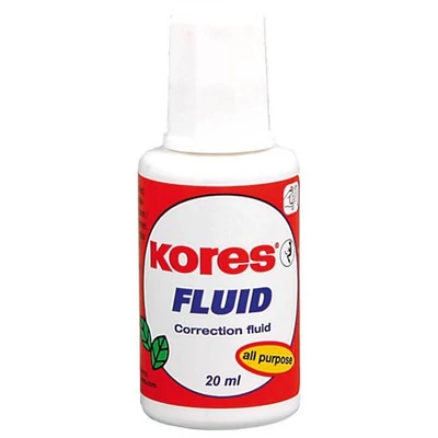 Hibajavító folyadék, oldószeres, 20 ml, KORES 