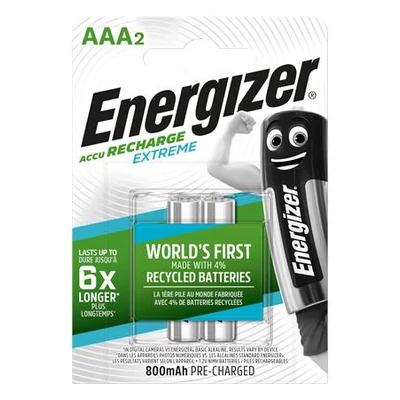 Tölthető elem, AAA mikro, 2x800 mAh, előtöltött, ENERGIZER 