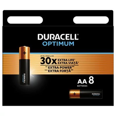 Elem, AA ceruza, 8 db, DURACELL 