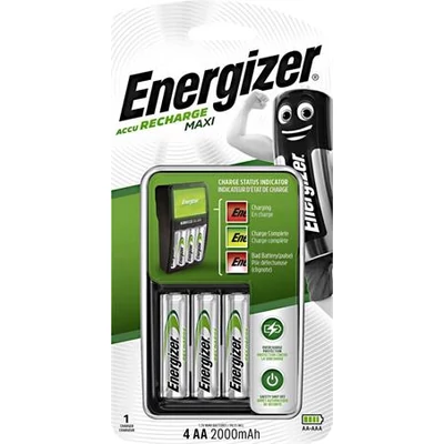 Elemtöltő, AA ceruza/AAA mikro, 4x2000 mAh AA, ENERGIZER 