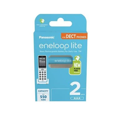 Tölthető elem, AAA mikro, 2x550 mAh Ni-MH, PANASONIC 