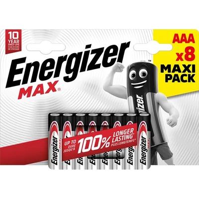 Elem, AAA mikro, 8 db, ENERGIZER 