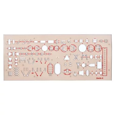 Elektronikai sablon, műanyag, KOH-I-NOOR 