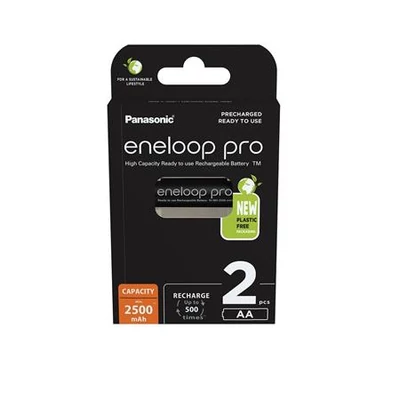 Tölthető elem, AA ceruza, 2x2500 mAh Ni-MH, PANASONIC 