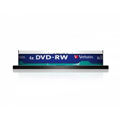 DVD-RW lemez, újraírható, 4,7GB, 4x, 10 db, hengeren, VERBATIM