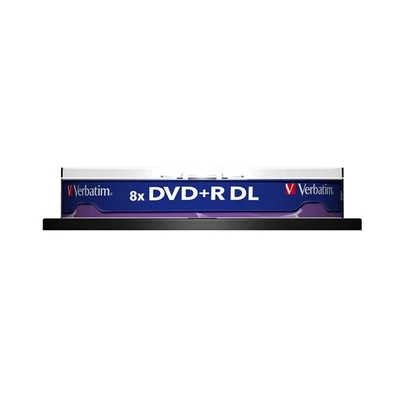 DVD+R lemez, kétrétegű, 8,5GB, 8x, 10 db, hengeren, VERBATIM 