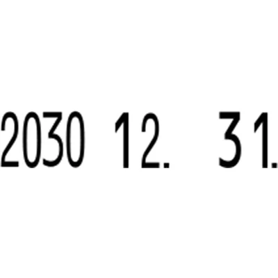 Dátumbélyegző, szám, COLOP 