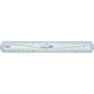 Vonalzó, műanyag, 30 cm, MAPED 