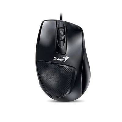 Egér, vezetékes, optikai, normál méret, USB, GENIUS 